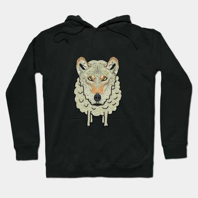 Wolf In Sheep's Clothing Hoodie by Mark Ewbie